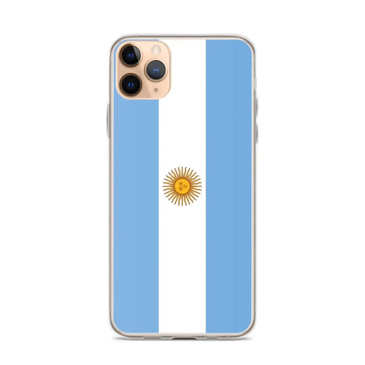 Coque iphone drapeau argentine souple antichoc transparente