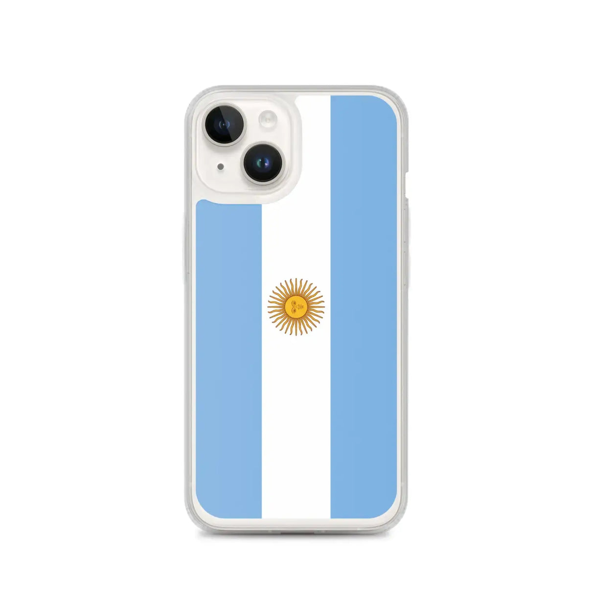 Coque iphone drapeau argentine souple antichoc transparente