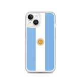 Coque iphone drapeau argentine souple antichoc transparente