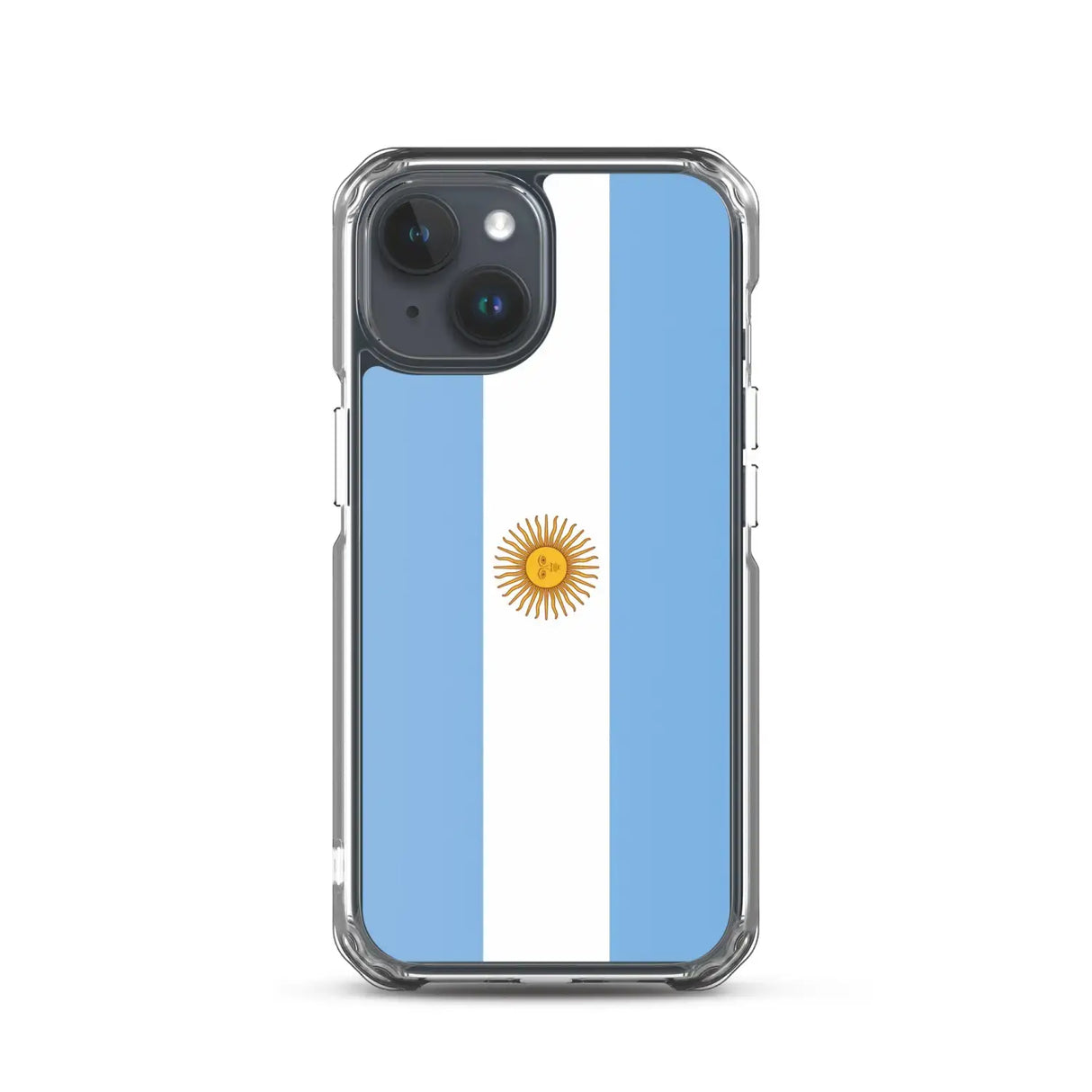 Coque iphone drapeau argentine souple antichoc transparente