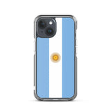 Coque iphone drapeau argentine souple antichoc transparente