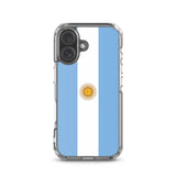 Coque iphone drapeau argentine souple antichoc transparente