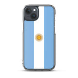 Coque iphone drapeau argentine souple antichoc transparente