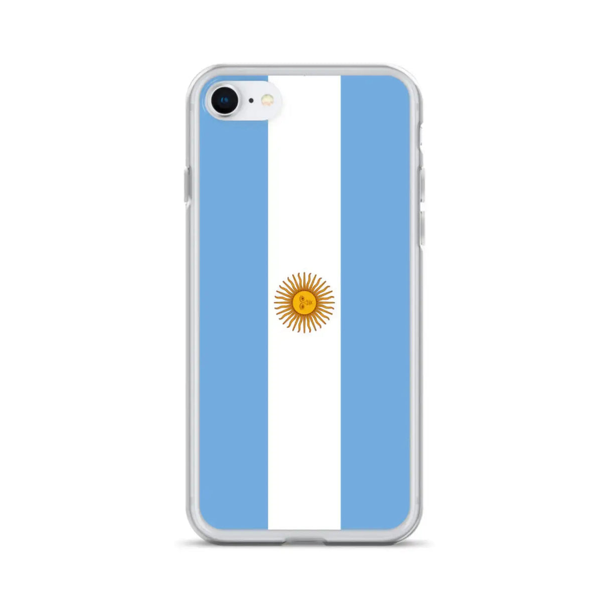 Coque iphone drapeau argentine souple antichoc transparente
