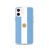 Coque iphone drapeau argentine souple antichoc transparente