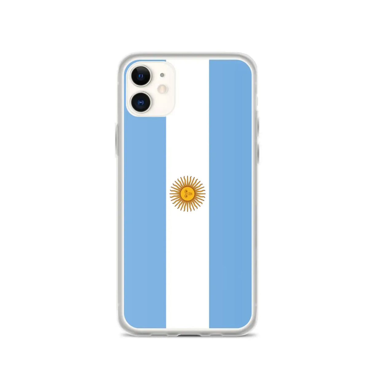 Coque iphone drapeau argentine souple antichoc transparente
