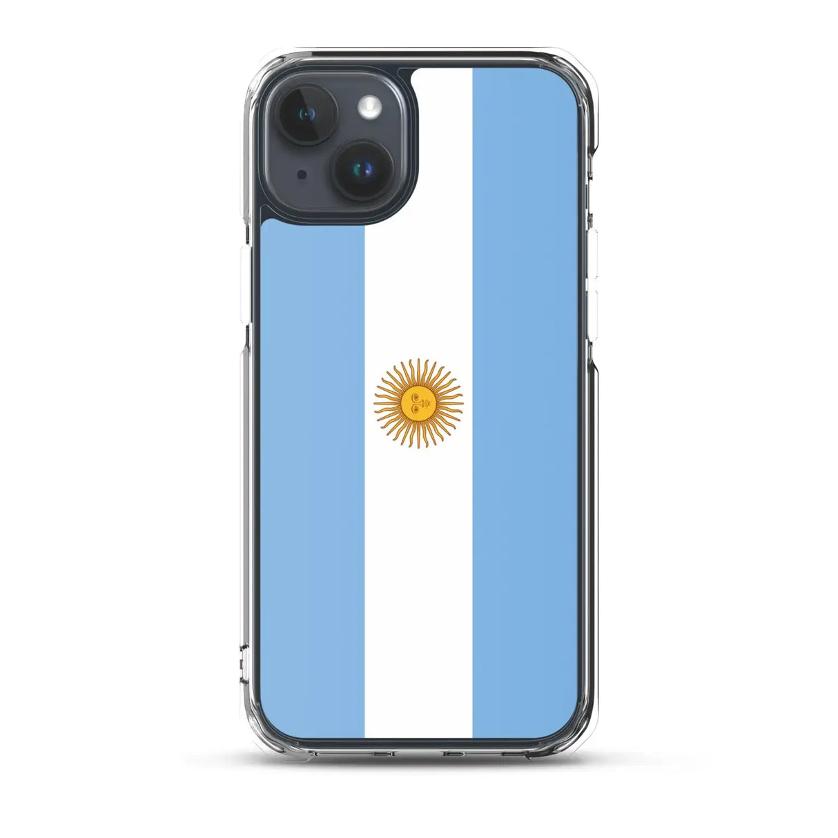 Coque iphone drapeau argentine souple antichoc transparente