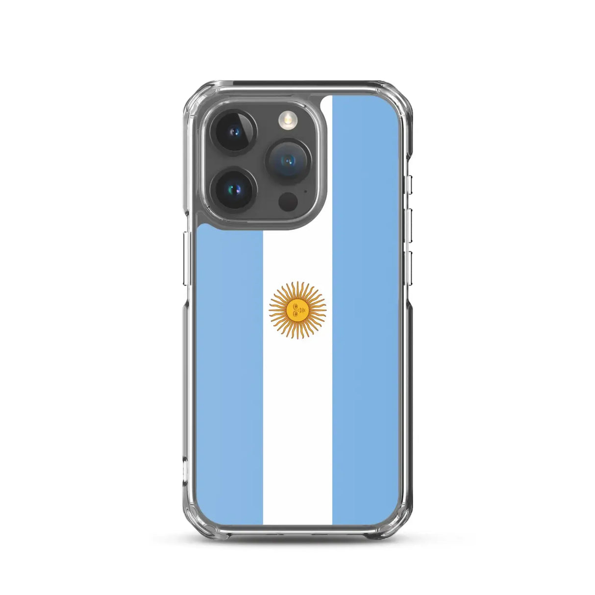 Coque iphone drapeau argentine souple antichoc transparente