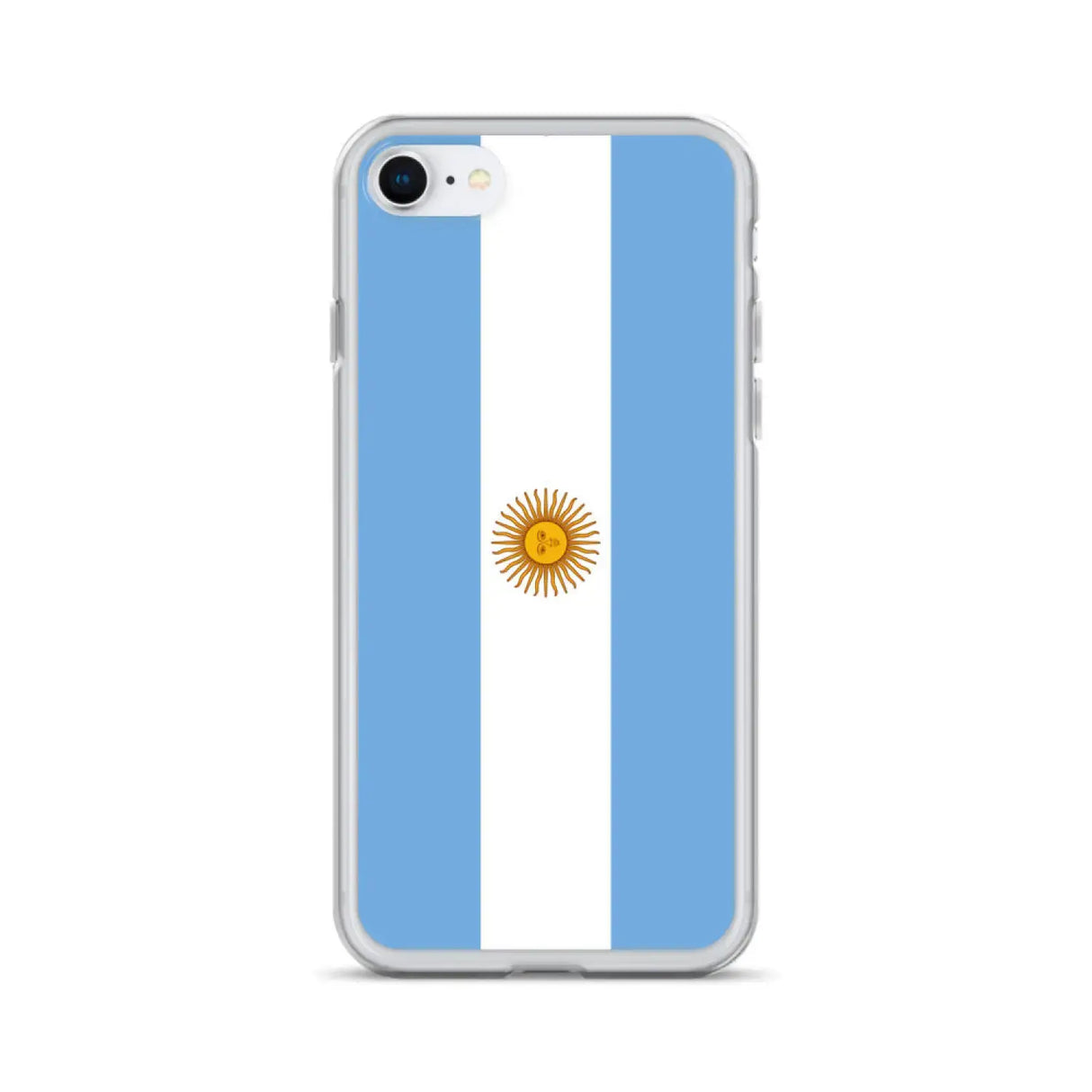 Coque iphone drapeau argentine souple antichoc transparente