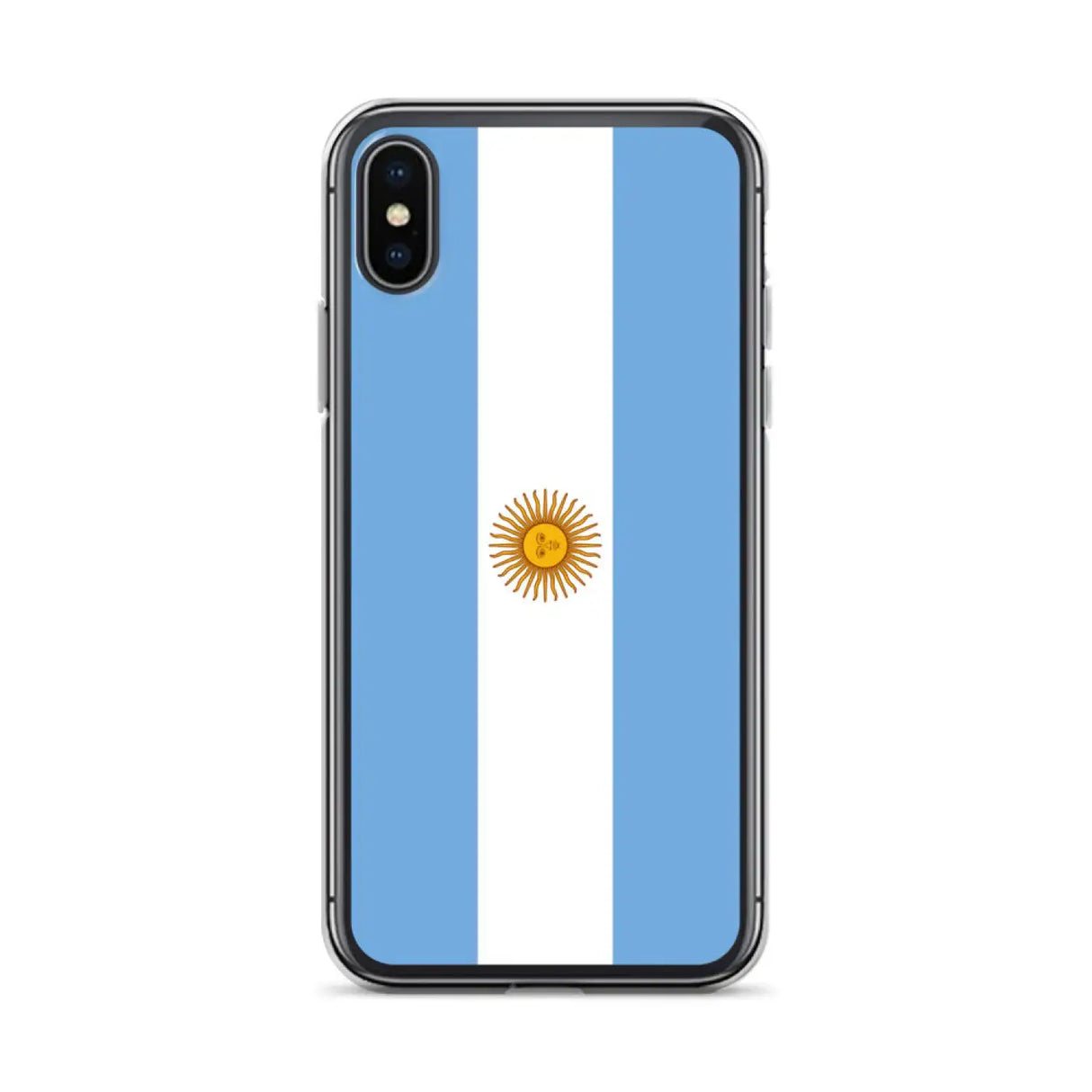 Coque iphone drapeau argentine souple antichoc transparente