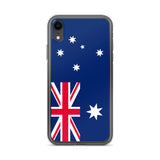 Coque iphone drapeau australie souple antichoc transparente