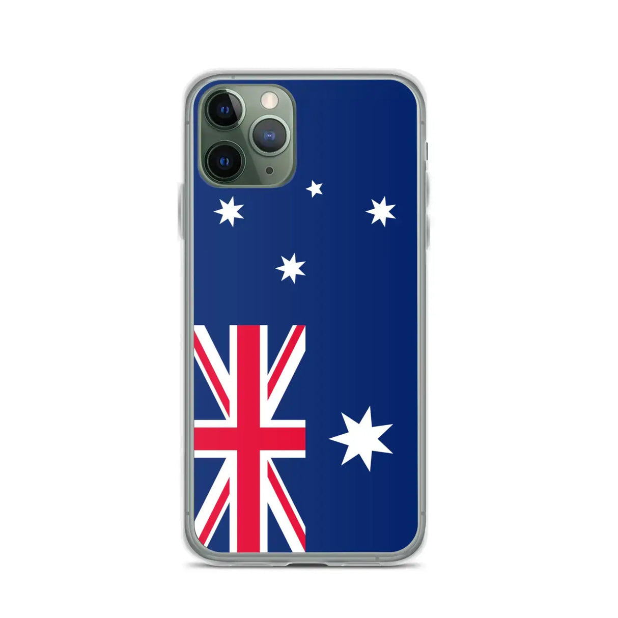 Coque iphone drapeau australie souple antichoc transparente