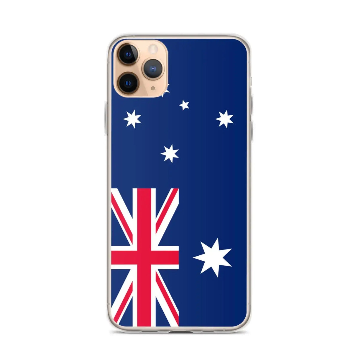 Coque iphone drapeau australie souple antichoc transparente