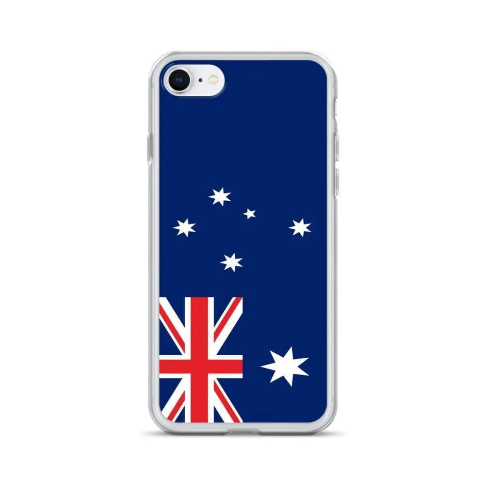 Coque iphone drapeau australie souple antichoc transparente