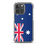 Coque iphone drapeau australie souple antichoc transparente