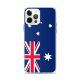 Coque iphone drapeau australie souple antichoc transparente