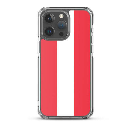 Coque iphone drapeau autriche souple antichoc transparente