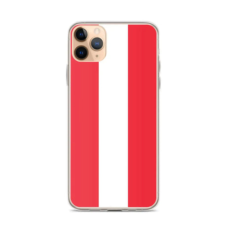 Coque iphone drapeau autriche souple antichoc transparente