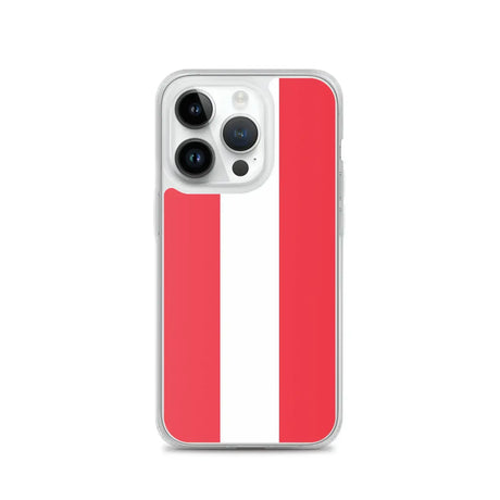 Coque iphone drapeau autriche souple antichoc transparente