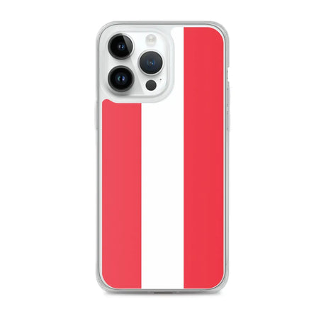 Coque iphone drapeau autriche souple antichoc transparente