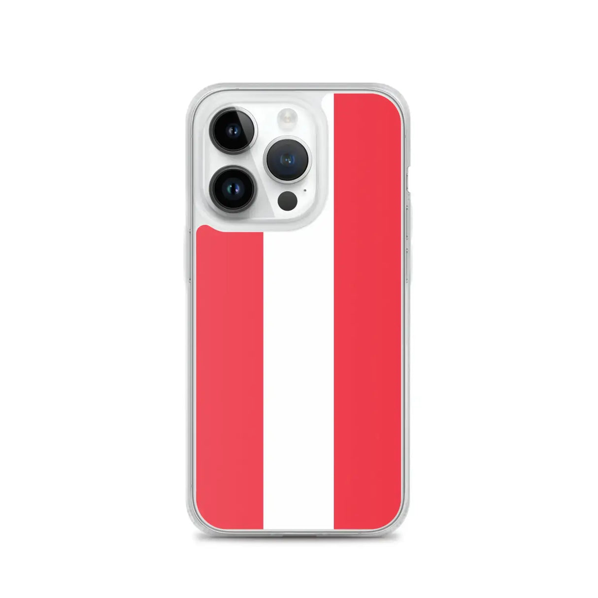 Coque iphone drapeau autriche souple antichoc transparente