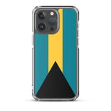 Coque iphone drapeau bahamas souple antichoc transparente
