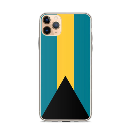 Coque iphone drapeau bahamas souple antichoc transparente