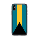 Coque iphone drapeau bahamas souple antichoc transparente