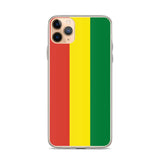 Coque iphone drapeau bolivie souple et antichoc transparente