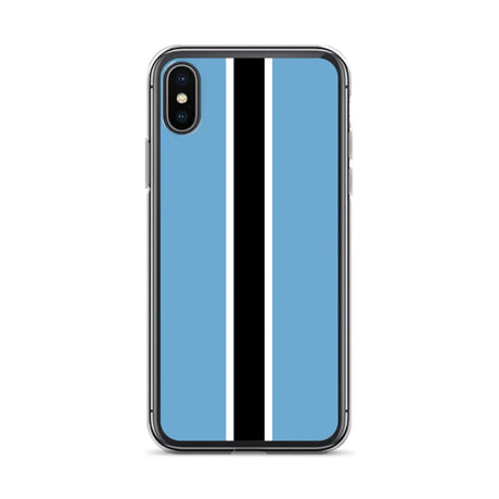 Coque iphone drapeau botswana souple antichoc transparente