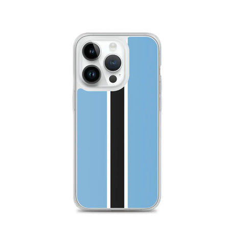 Coque iphone drapeau botswana souple antichoc transparente