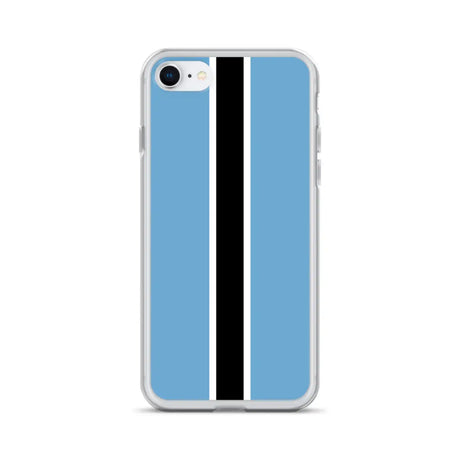 Coque iphone drapeau botswana souple antichoc transparente