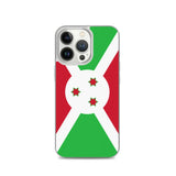 Coque iphone drapeau burundi souple antichoc transparente