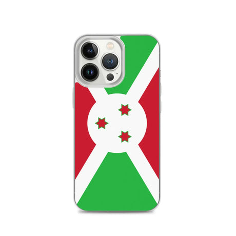 Coque iphone drapeau burundi souple antichoc transparente