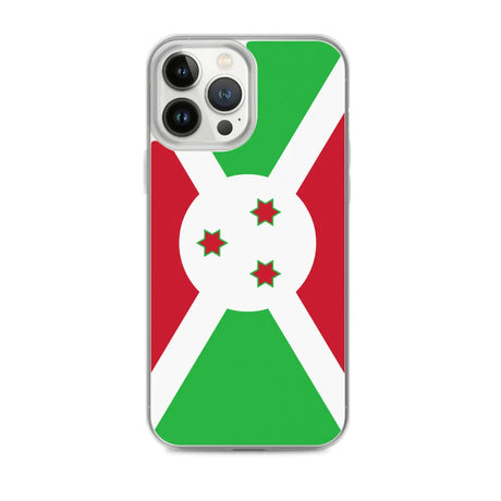 Coque iphone drapeau burundi souple antichoc transparente