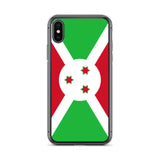 Coque iphone drapeau burundi souple antichoc transparente