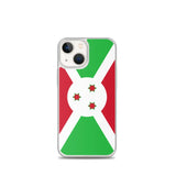 Coque iphone drapeau burundi souple antichoc transparente
