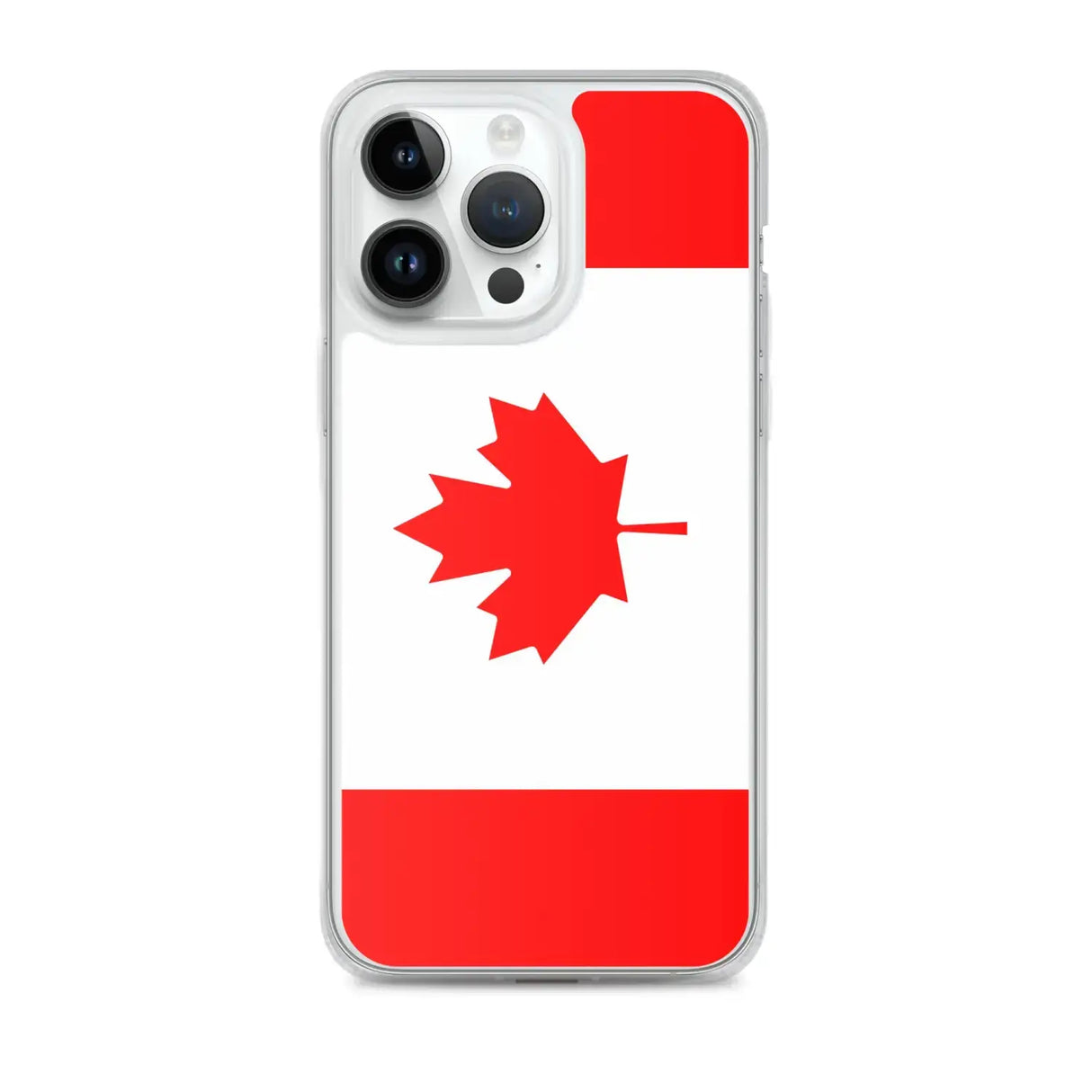Coque iphone drapeau canada souple antichoc transparente