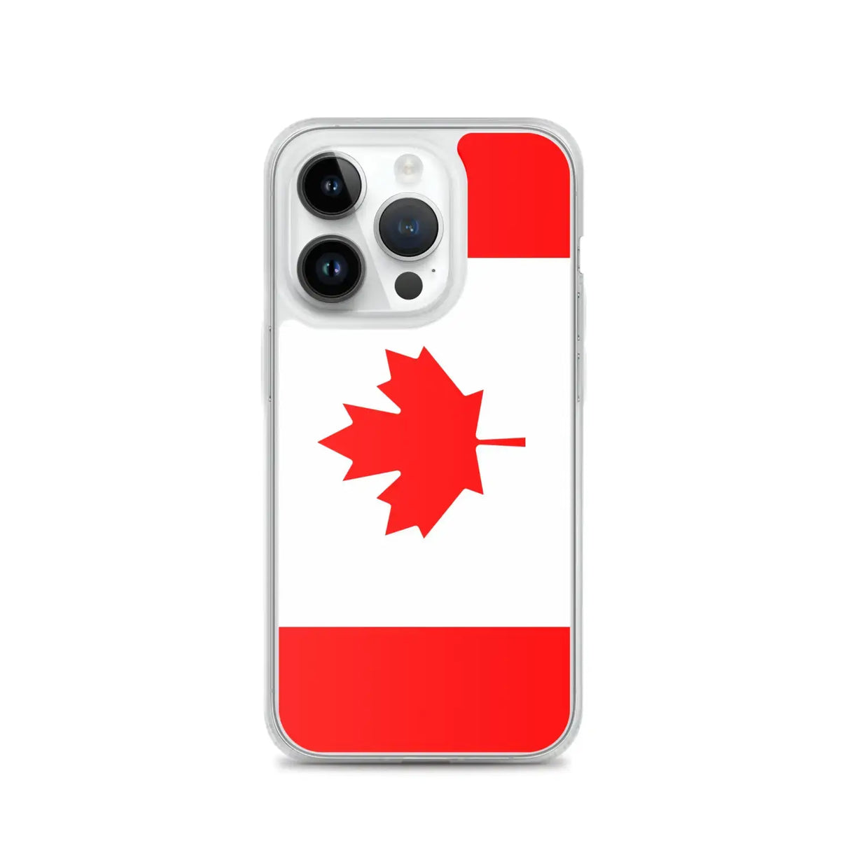 Coque iphone drapeau canada souple antichoc transparente