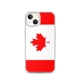 Coque iphone drapeau canada souple antichoc transparente