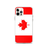 Coque iphone drapeau canada souple antichoc transparente
