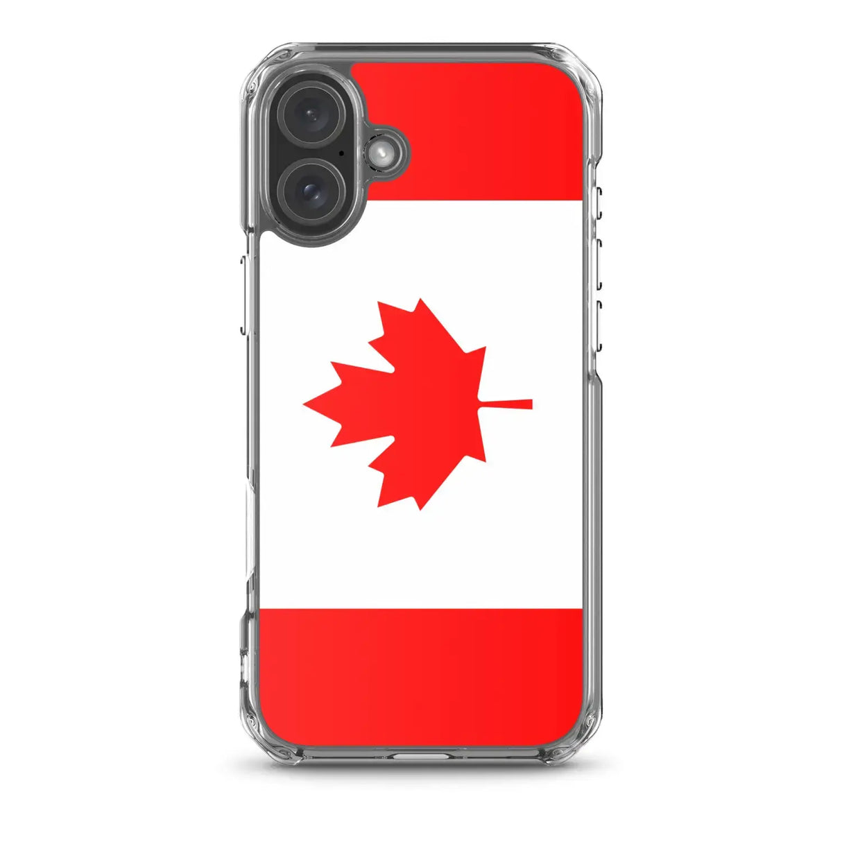 Coque iphone drapeau canada souple antichoc transparente