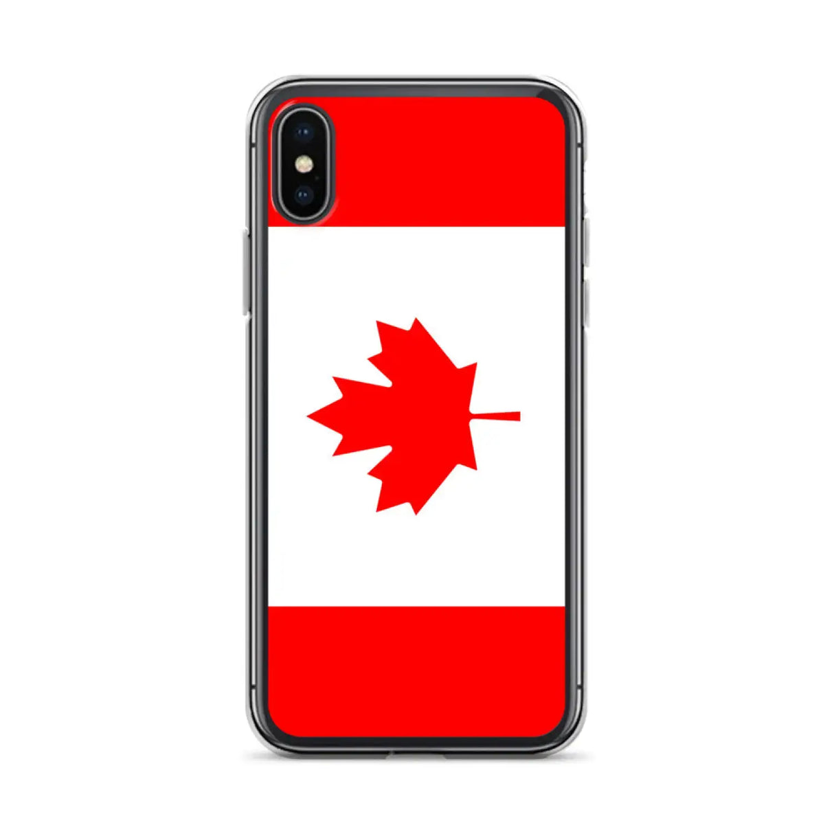 Coque iphone drapeau canada souple antichoc transparente