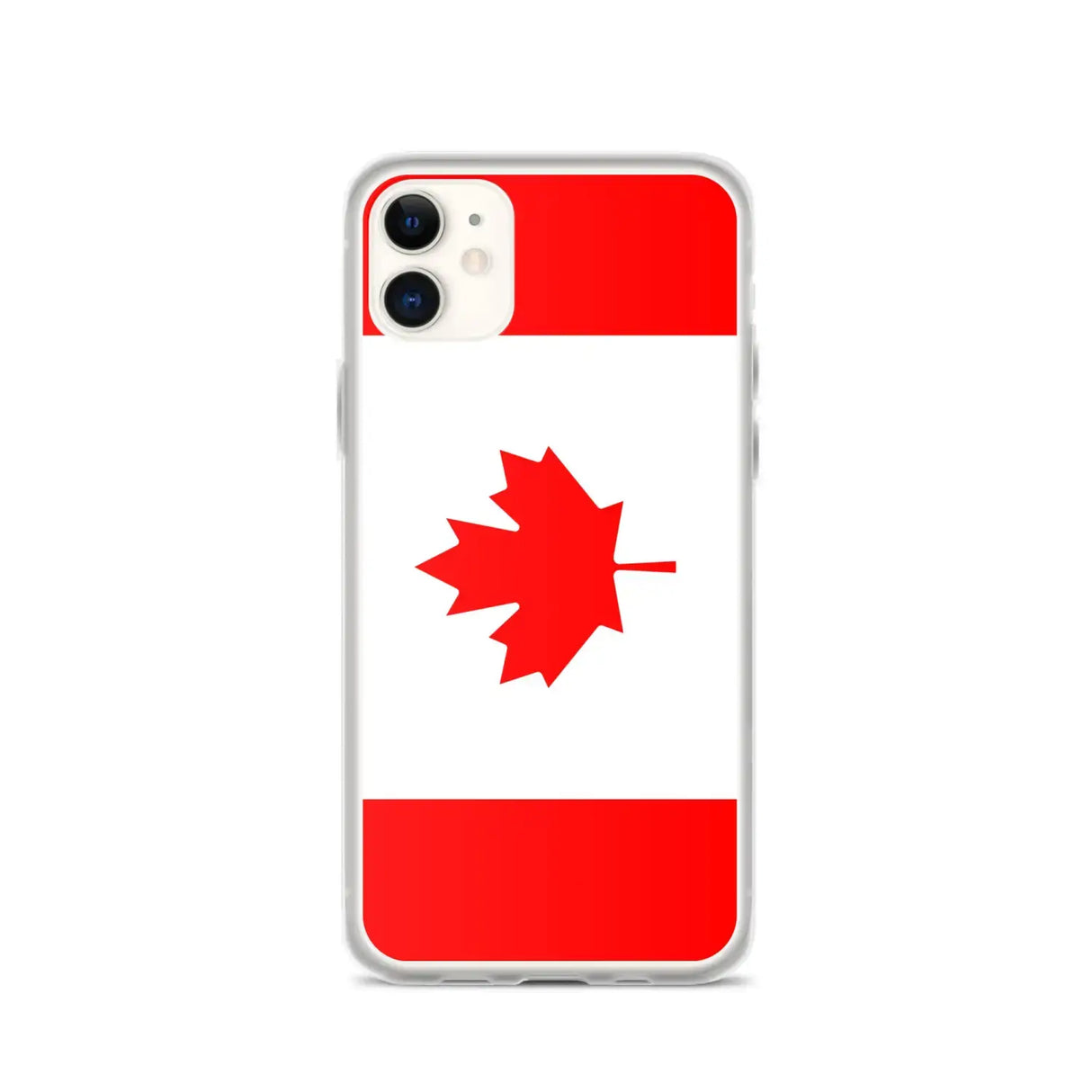 Coque iphone drapeau canada souple antichoc transparente