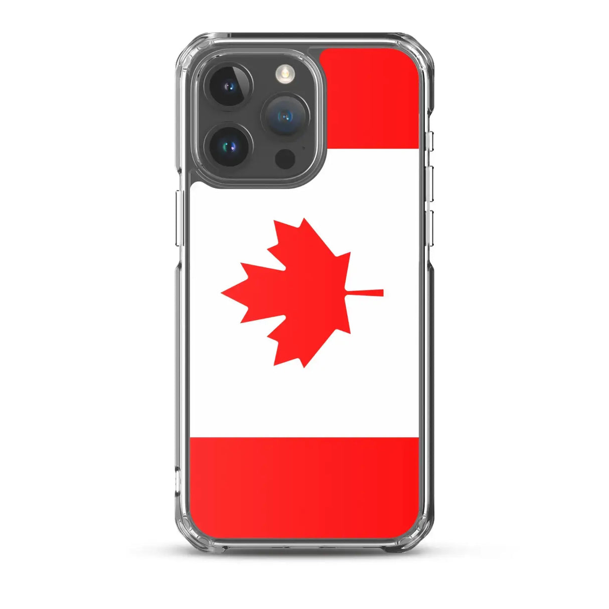 Coque iphone drapeau canada souple antichoc transparente