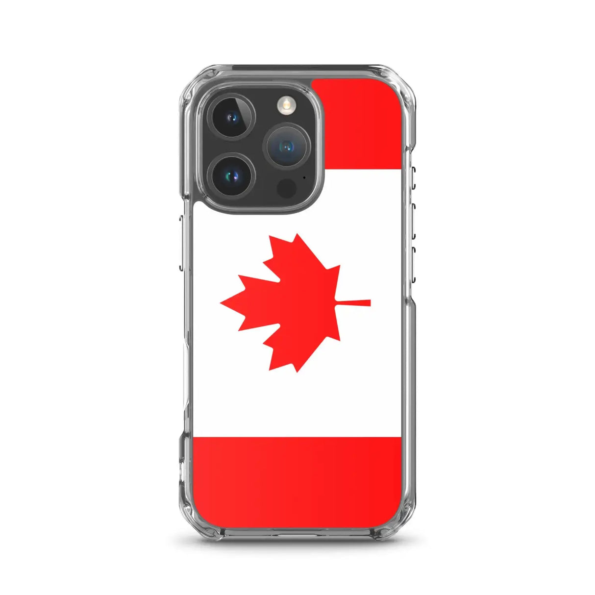 Coque iphone drapeau canada souple antichoc transparente