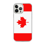 Coque iphone drapeau canada souple antichoc transparente