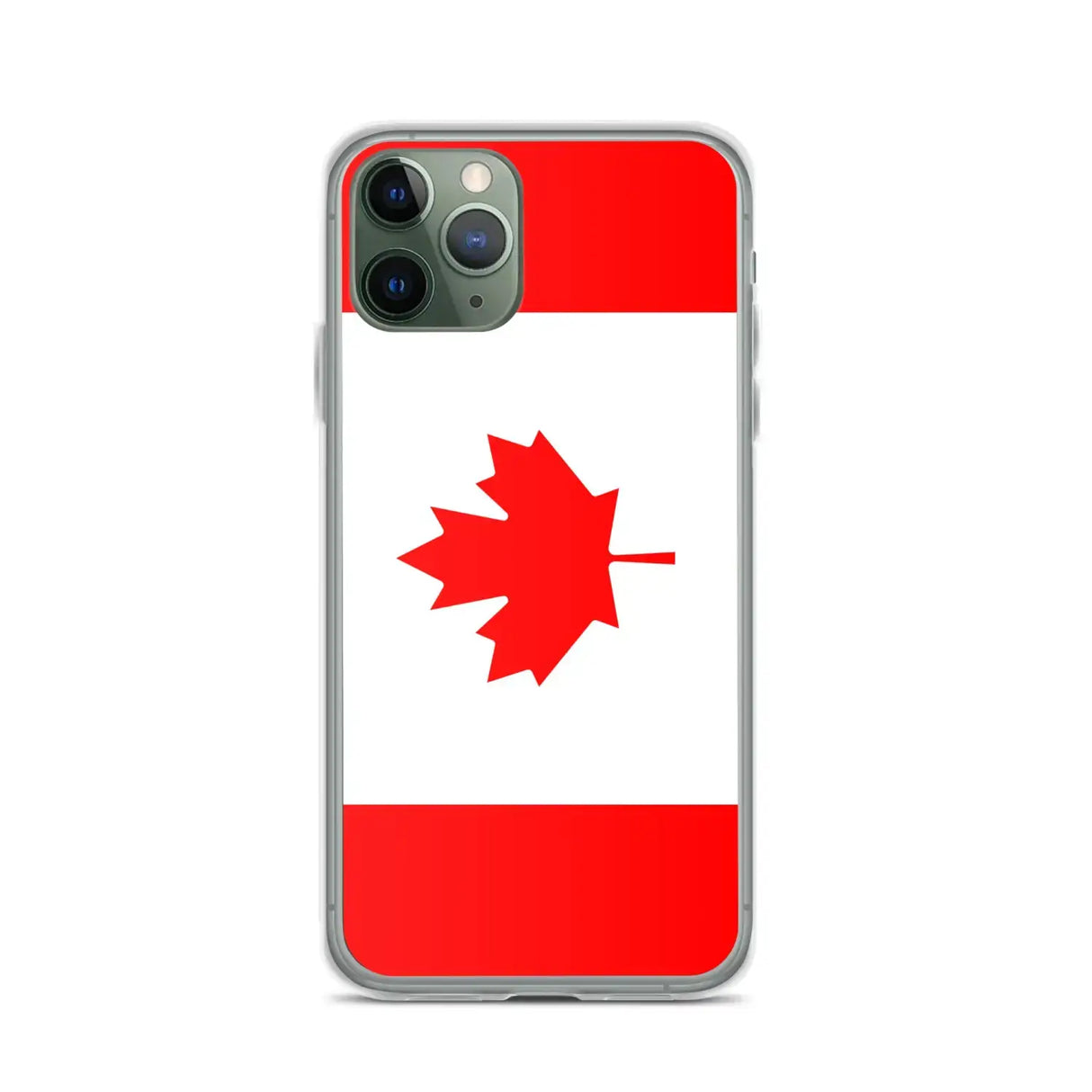 Coque iphone drapeau canada souple antichoc transparente