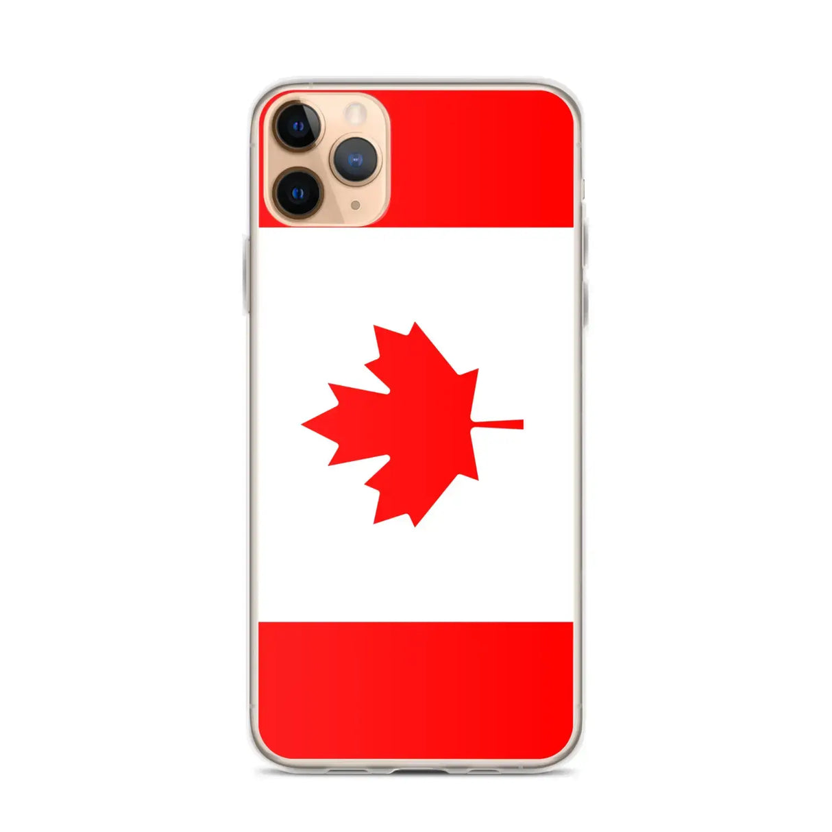 Coque iphone drapeau canada souple antichoc transparente