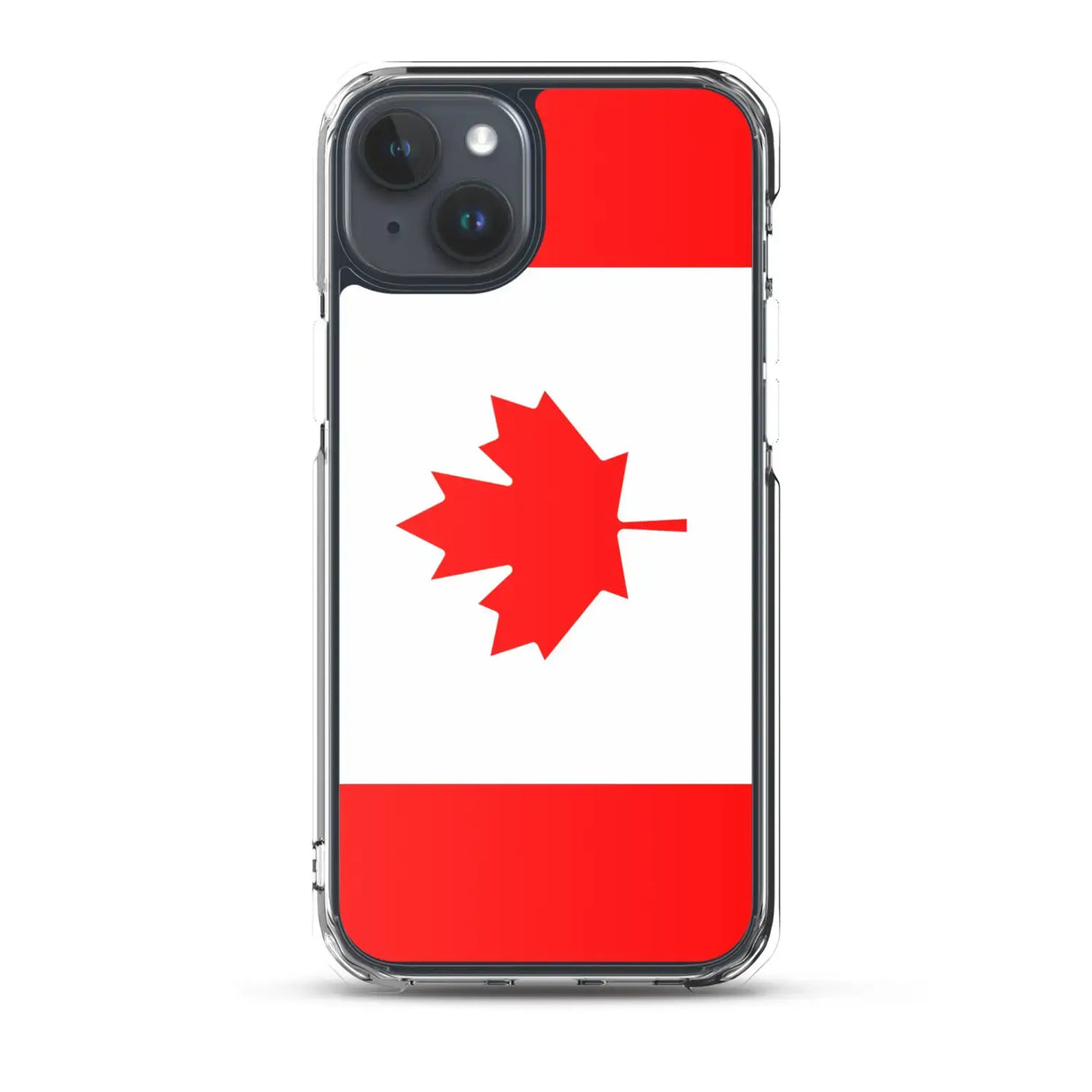 Coque iphone drapeau canada souple antichoc transparente